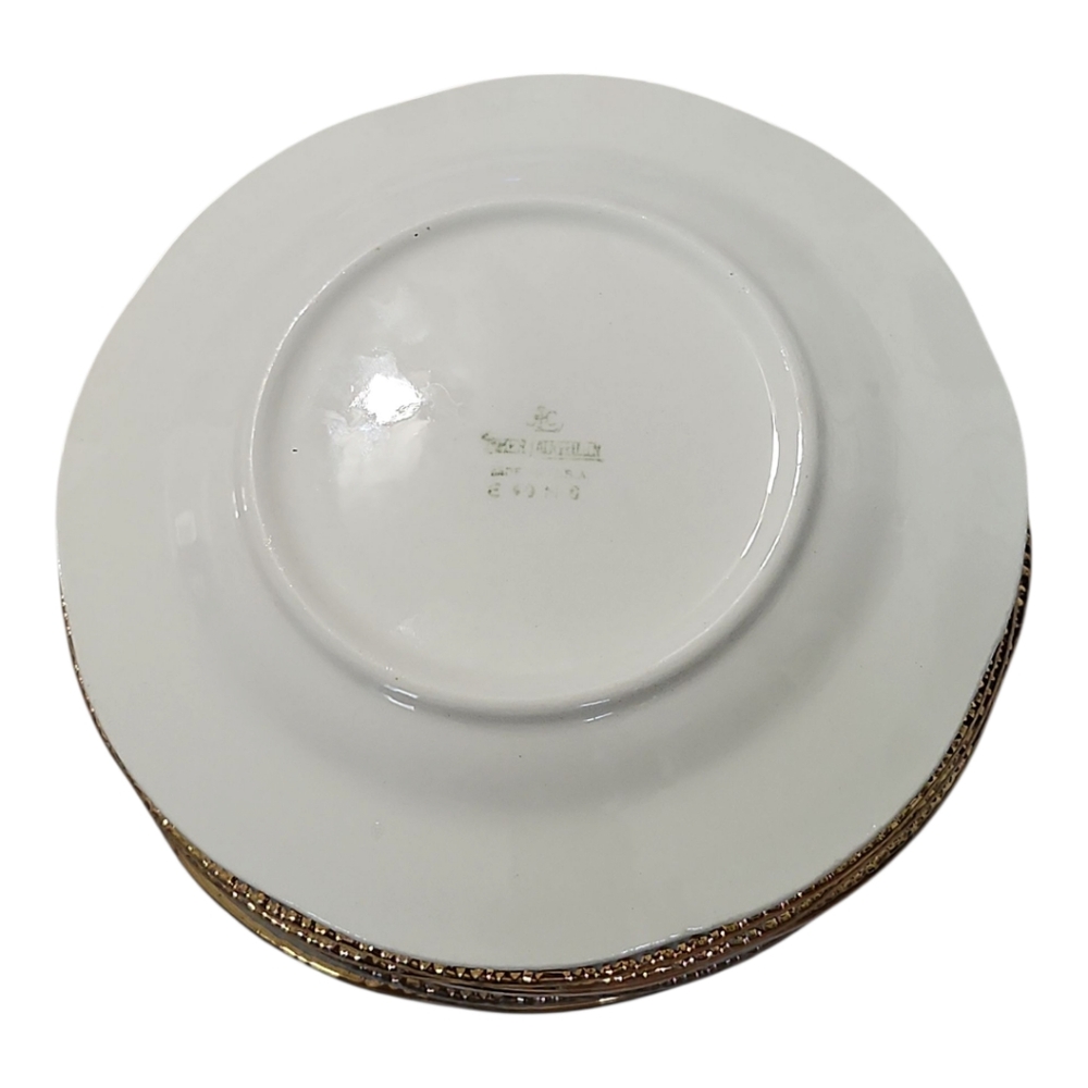 Antique 1950s Homer Laughlin Queen Esther Collection 22k Gold Rim Salad Plates-8 - Picture 7 of 8